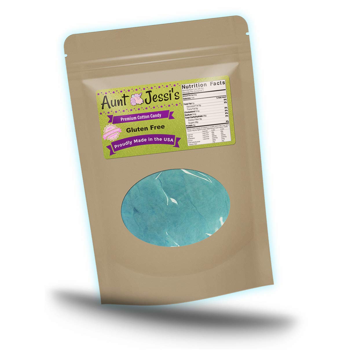 Lucky Ducklin’s Premium Cotton Candy - Cute Baby Ducks Ducklings - Novelty Candy for Boys, Girls - Gluten-free, Blue, 1 ounce