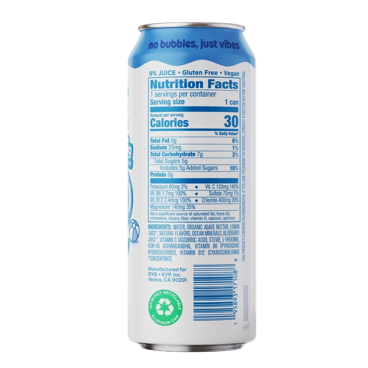 Leisure Hydration, Refresher EleCountrolyte Wild Blueberry, 16 Fl Oz