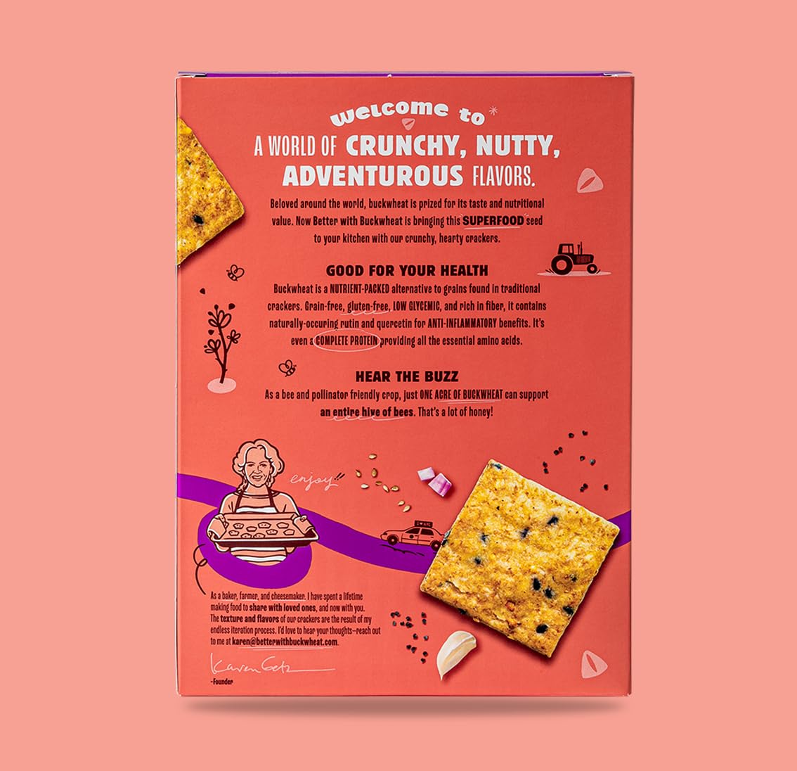 Better with Buckwheat Everything Crackers - Gluten-Free Crackers, Healthy Snack Crackers, Grain-Free, Non-GMO, Sugar-Free - Pair with Cheese, Hummus
