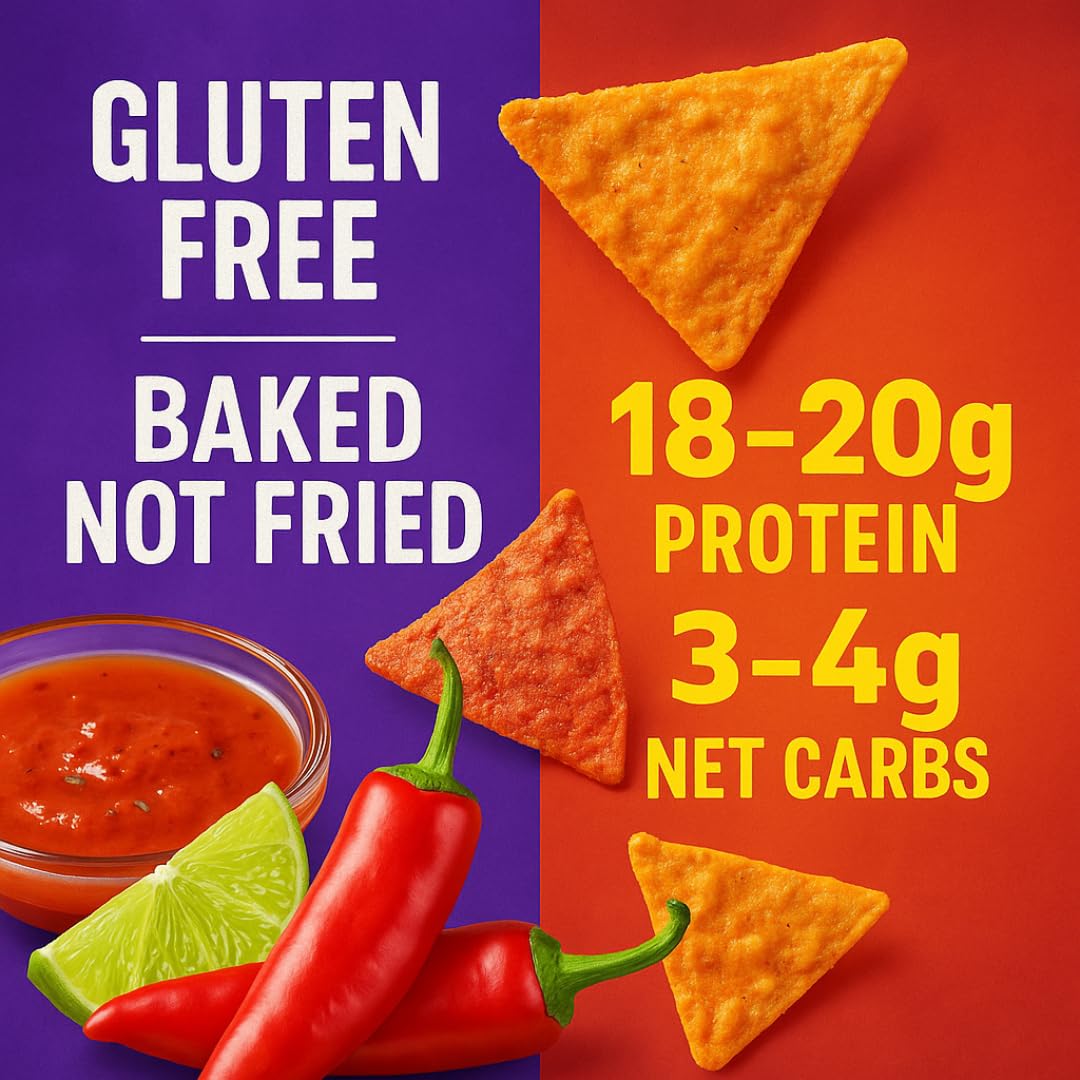 Protein Chips Variety Pack - 8-Flavors + 4 MIMM MInts | High Protein 18-20g Per Bag | Keto Snacks, Baked, Crunchy, Gluten Free, and Low Calorie Snacks