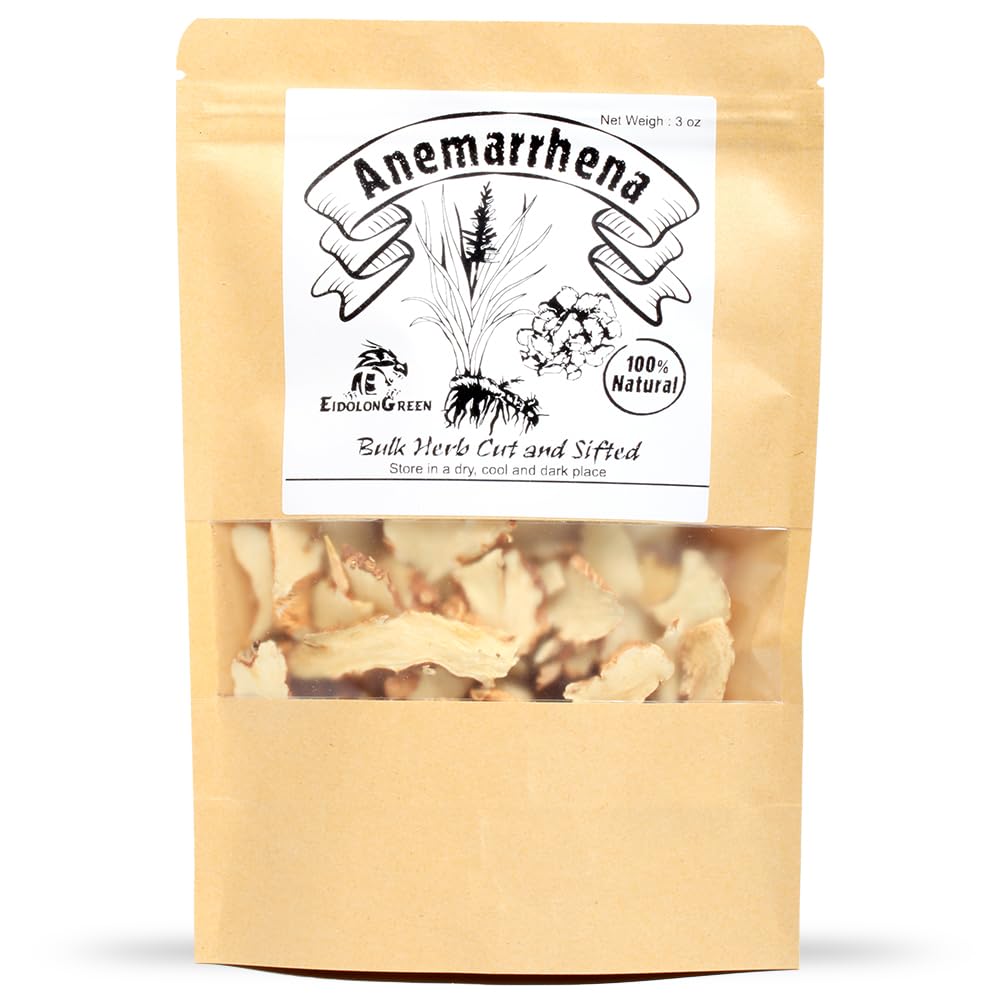EidolonGreen Anemarrhena (Anemarrhena asphodeloides/Zhi Mu/??) Dried Rhizome 3 Oz (88g)