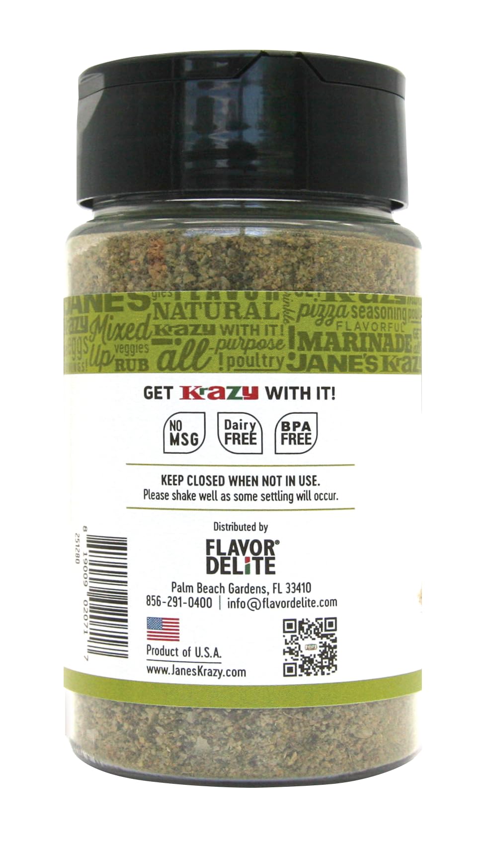 Jane's Krazy Seasonings Mixed-Up Basil Seasoning, 5 Ounce