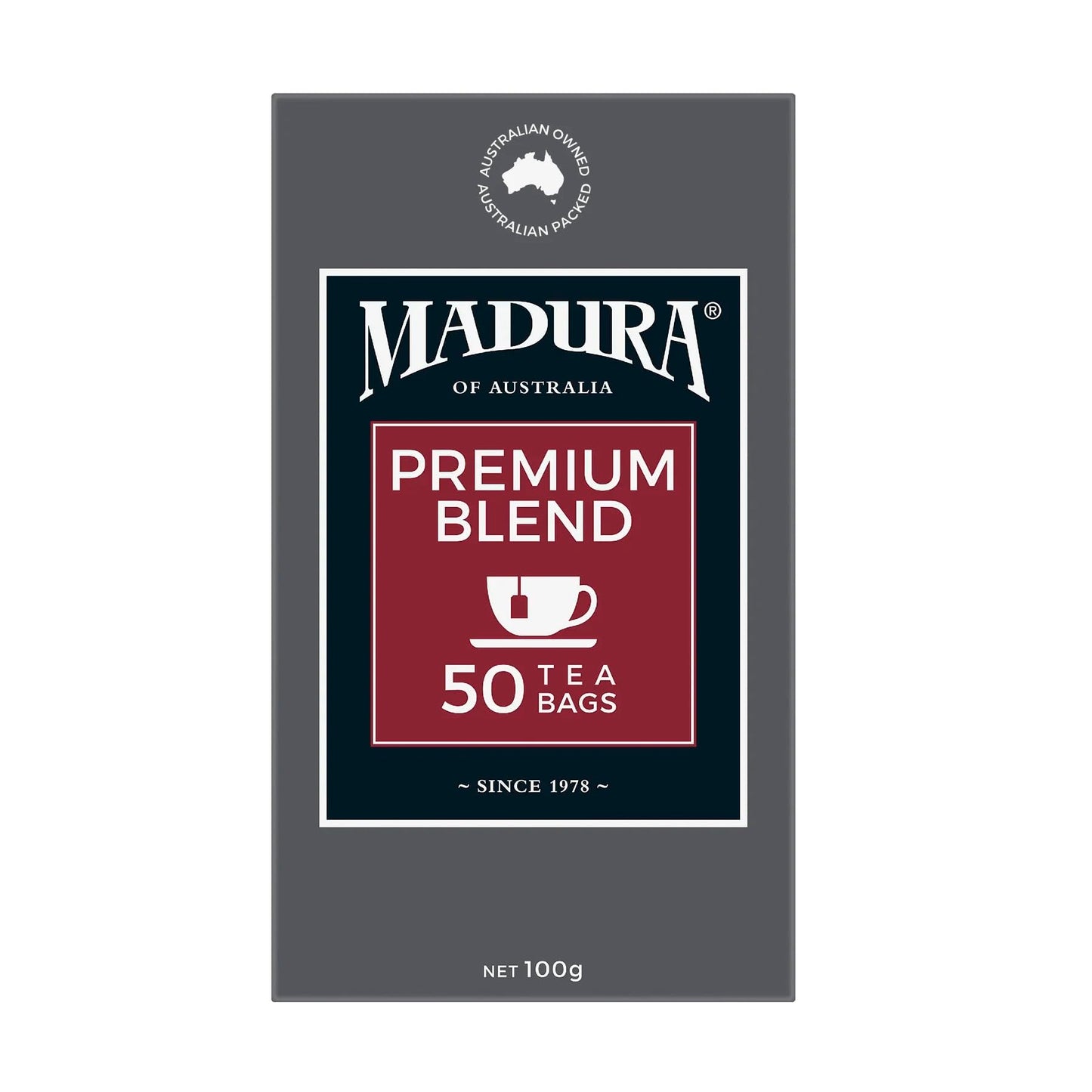 Madura Teas Australia - Premium Blend - 50 Count Black Tea - Teabags