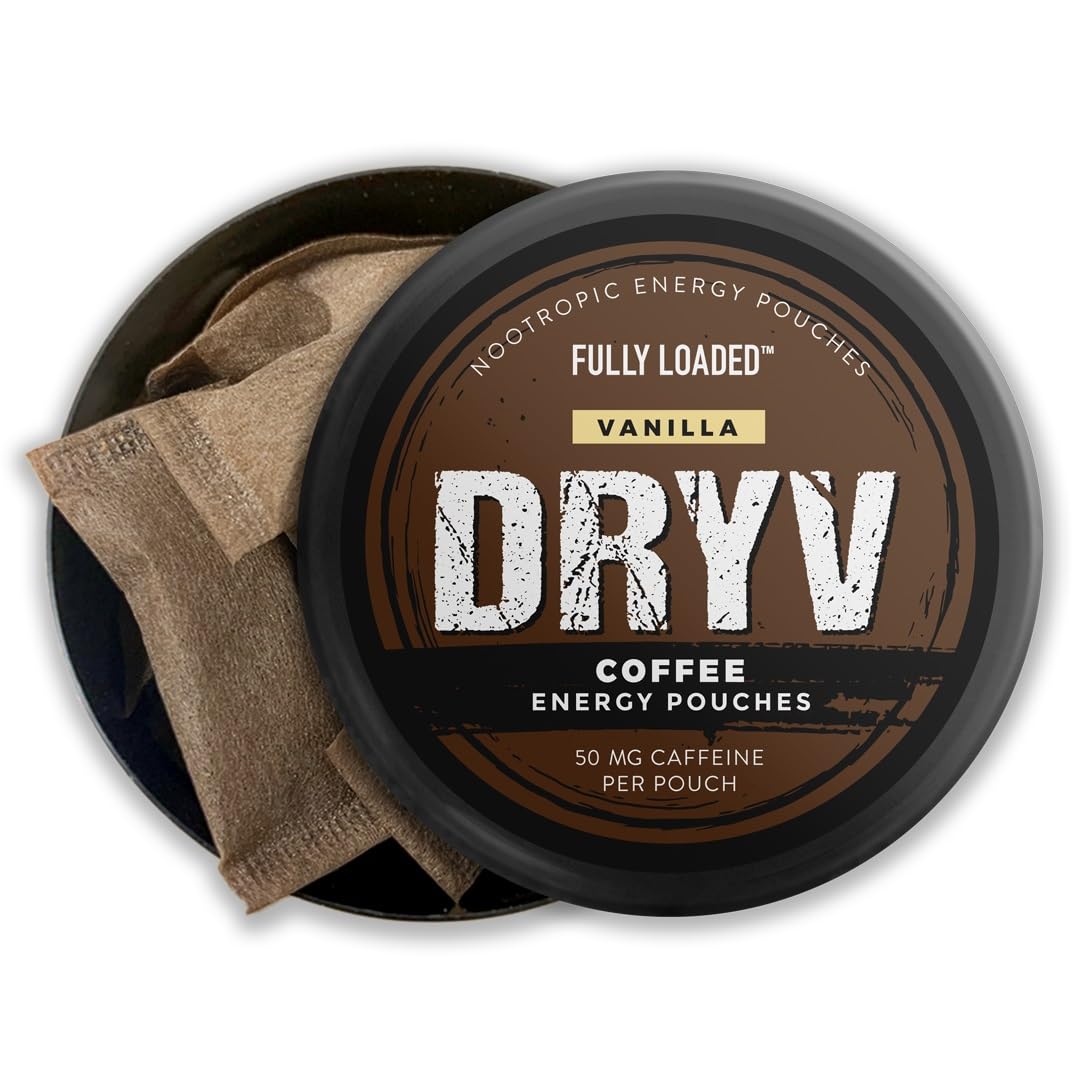 Dryv Energy Pouches - 5 Pack Vanilla Pouches