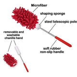 KissDate Microfiber Extendable Hand Dusters Washable Dusting Brush with Telescoping Pole for Cleaning Car, Computer, Air Conditioning, TV and Else