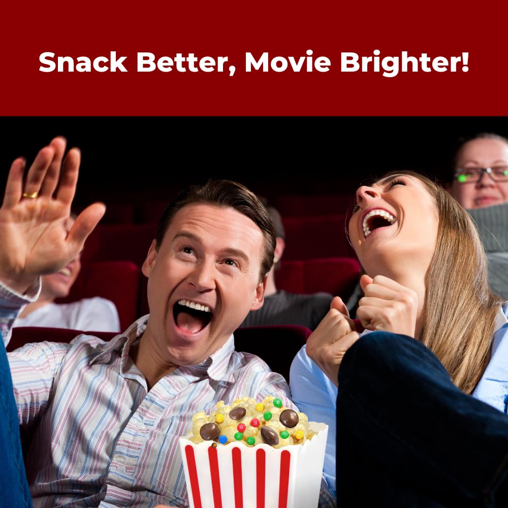 Movie Night Popcorn and Candy Gift Basket Plus 1 Movie Night Rentals - Perfect for a Cozy and Fun Evening at Home or the Theater with Family
