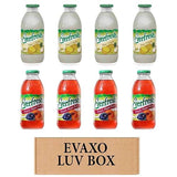 LUV BOX- variety Everfresh Juice 16 oz. pack of 8 , Everfresh Pina Colada , Everfresh Peach Plum Pear. by evaxo