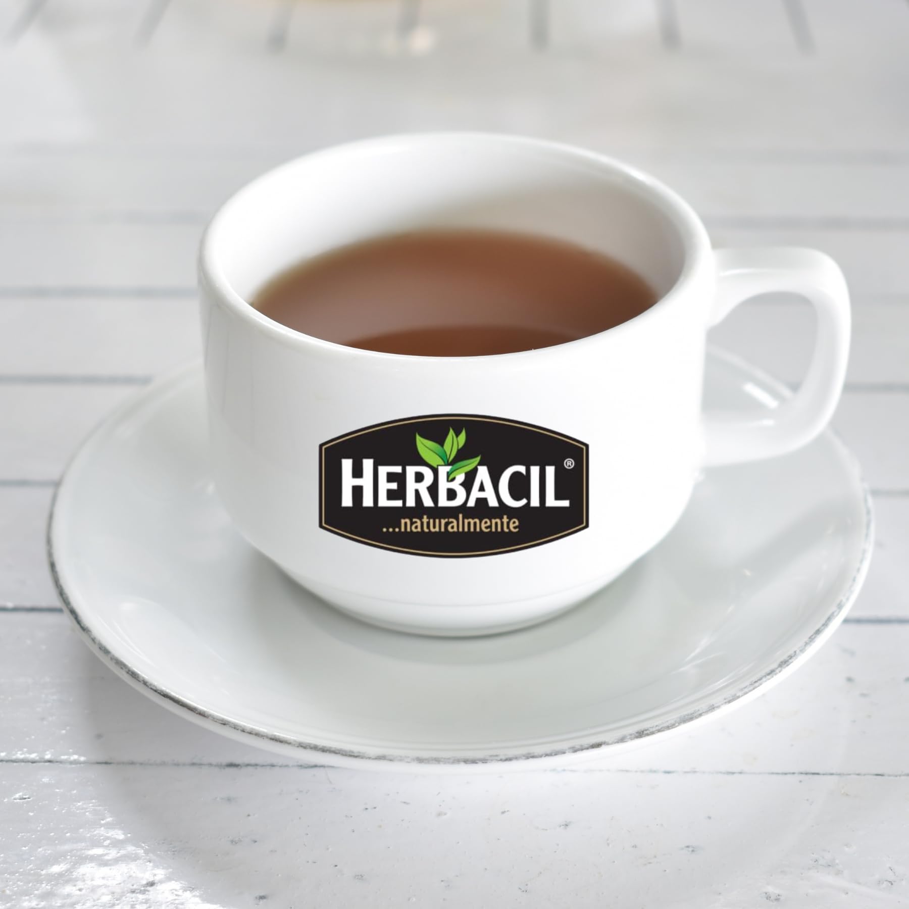Herbacil Ginger & Lemon Tea, Herbal Blend with Ginger Root & Dehydrated Lemon, Caffeine-Free, All Natural, 6-pack of 25 bags per box (150 Tea Bags)