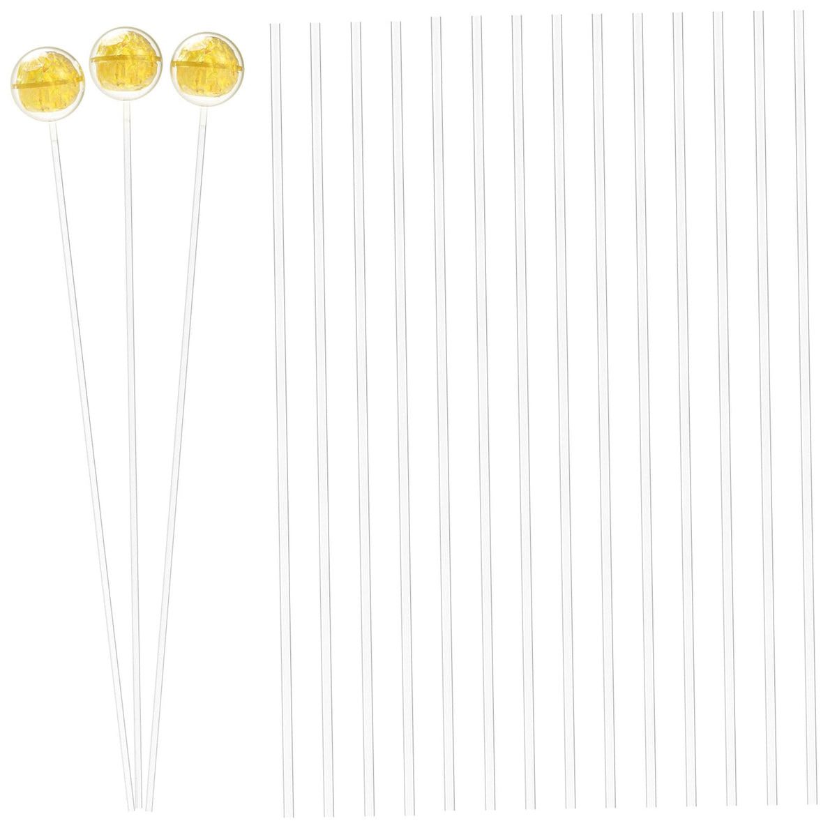 COHEALI 400pcs Chocolate Holder Sticks Candy Bouquet Decoration Straws for Chocolate Sweets and Nougat Display Elegant Party Accessory Smooth Finish