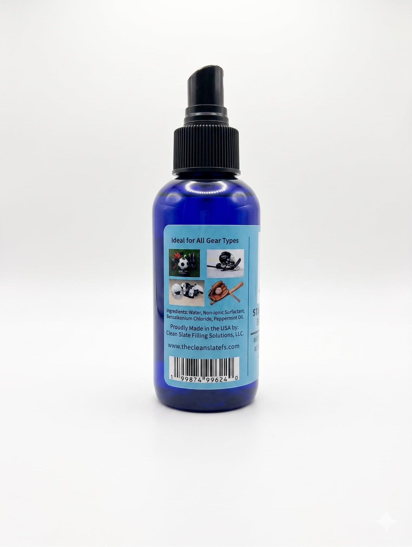 Clean Slate Sports Gear Refresher - Eliminates Odors at the Source, Breaks Down Sweat & Salt Buildup - For Hockey Gear, Football Pads, Cleats, Gloves