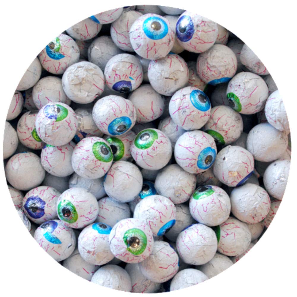 Milk Chocolate Double Crisp Googly Eyes - 3 Pound Bulk Bag Halloween Candy