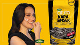 Salted Black Sunflower Seeds,Seeds,Black Lightning,Coarse Grain,Double Roasted,Sea Salted,Gluten Free 180Gr 6.4 Oz By Peyman Halal ???? ???? ?????