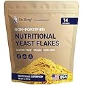 Dr. Berg Premium Nutritional Yeast Flakes - Delicious Non-Fortified Nutritional Yeast with Naturally Occurring B Vitamins - 8oz