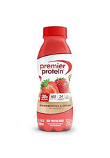Premier Protein Shake, Strawberries & Cream, 30g Protein, No Added Sugar, 24 Vitamins & Minerals to Support Immune Health, 11.5 fl oz, 1 Pack