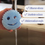 Scrub Daddy Sponge Set - Colors - Scratch-Free Scrubbers for Dishes and Home, Odor Resistant, Soft in Warm Water, Firm in Cold, Deep Cleaning