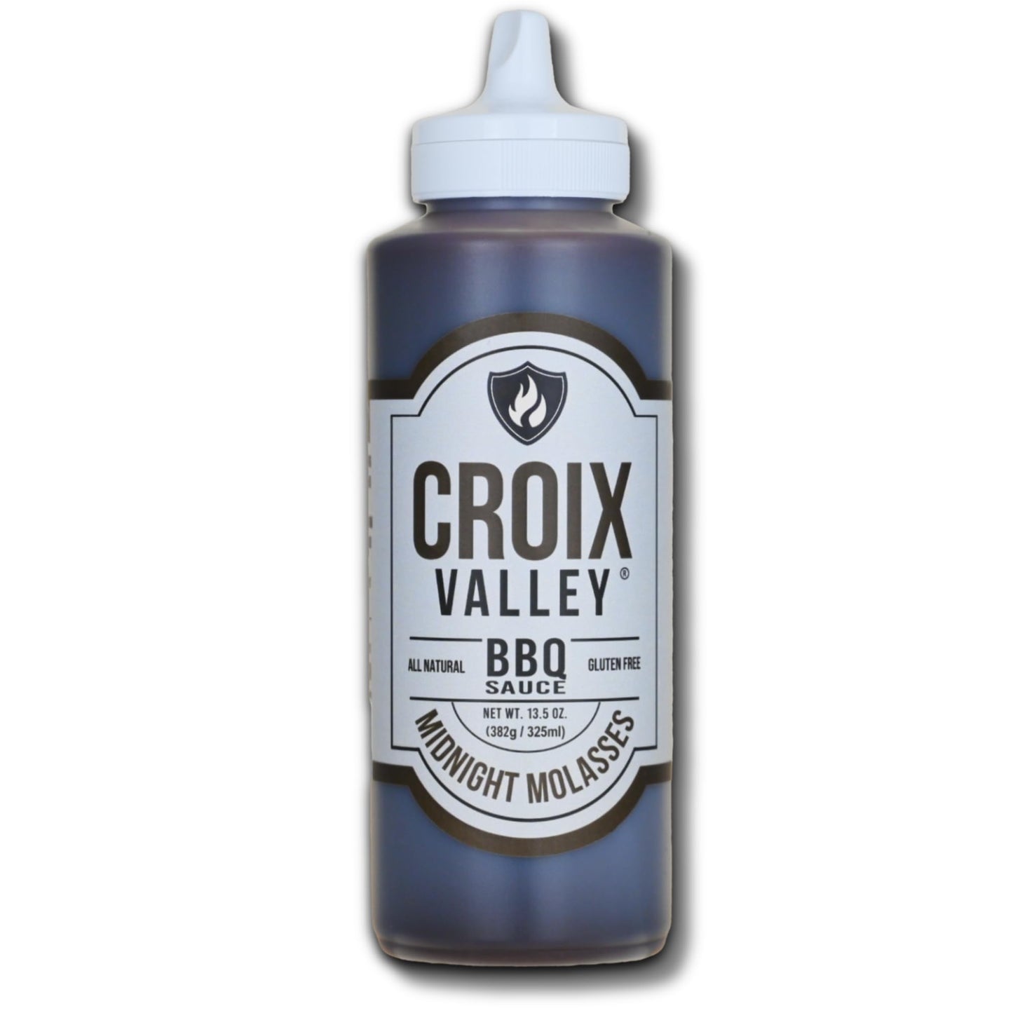 Croix Valley Midnight Molasses BBQ Sauce - 3 Pack (11 oz Plastic Bottles) - Deep Molasses Richness with Smokey Heat - Gluten-Free, No MSG, No High