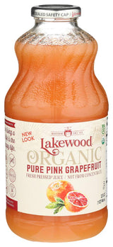 Lakewood, Juice Grapefruit Pink Pure organic, 32 Fl Oz