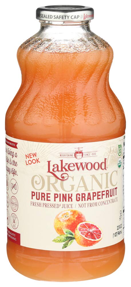 Lakewood, Juice Grapefruit Pink Pure organic, 32 Fl Oz