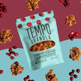 Tempo Granola Cranberry Pecan Almond Loose Granola - 3 Pack of 11 oz Bags - Nutrient-Rich, Gluten Free, Vegan, Oats, High Protein, Low Sugar, Vegan