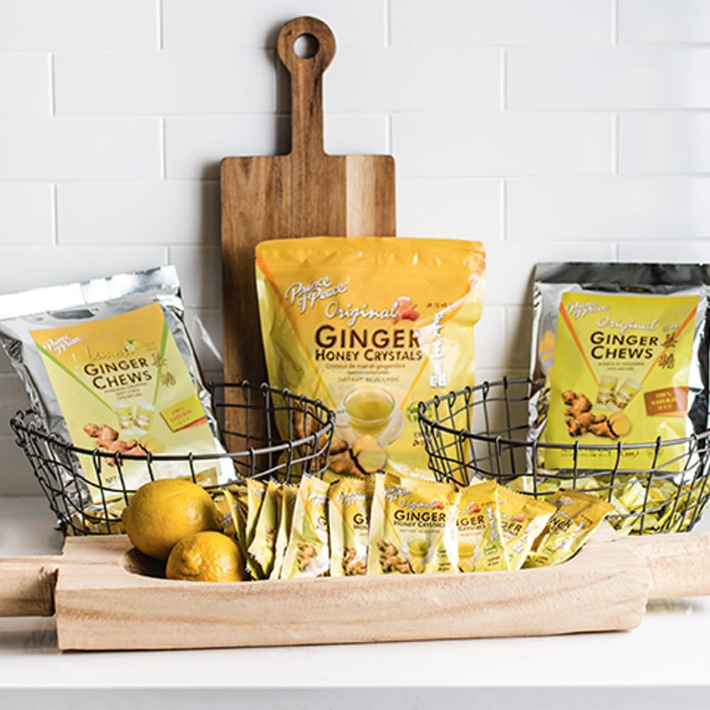 Prince of Peace Ginger Chews With Lemon, 1 lb. - Candied Natural Candy