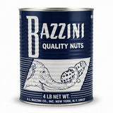 Bazzini Salted Jumbo Peanuts 4lb Bulk Tin, Premium Roasted Peanuts with Classic Crunch, Lightly Salted, Gluten Free Snack for Parties, Events