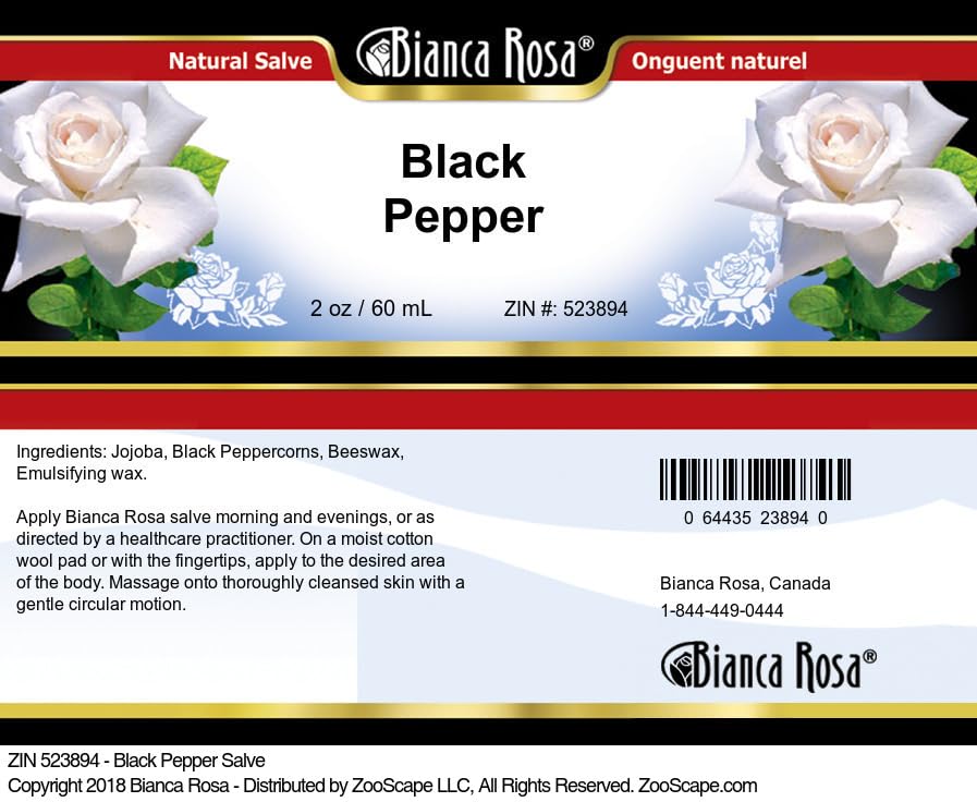 Black Pepper Salve (2 oz, ZIN: 523894) - 2 Pack