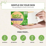 Earth Rescue Laundry Detergent Sheets - Up To 60 Loads (30 Sheets) - Unscented, Hypoallergenic, Concentrated Liquidless Dry Laundry Detergent, Ideal