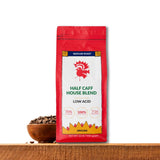 Puroast Low Acid Coffee Half Caff | Half Caff House Blend Ground | Medium Roast | High Antioxidants & High pH |No Bitter Aftertaste | Reduced