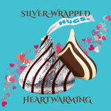 Candykrave Hershey'ss Silver Hugs Kisses Chocolate candy - 1LB (100 pcs) Bulk Halloween Kisses chocolate Candies - Delicious Silver Foil Bulk