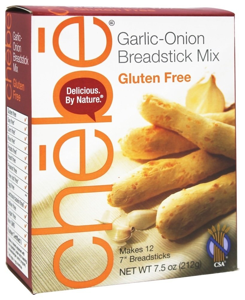 Chebe Bread Sticks Mix, Garlic & Onion, Gluten Free, 7.5-Ounce Bags (Pack of 8)