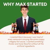 Max Flame-ous Jalapeño Hot Sauce - Earthy & Zesty | Mild 2/5 Heat | Perfect for Topping Eggs & Pork | Cooking | Best, Young, Unique Flavor, Tasty |
