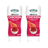 VIVID KITCHEN Korean Chicken Sauce - Low-Calorie, No Preservatives - Sweet and Savory Flavor - Easy Squeeze Bottles - Authentic Korean BBQ Marinade