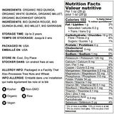 Food to Live Organic Super Grains Blend, 5 Pounds - A Mix of Millet, Buckwheat, Red and White Quinoa. Non-GMO, Non-Irradiated, Vegan Superfood, Bulk