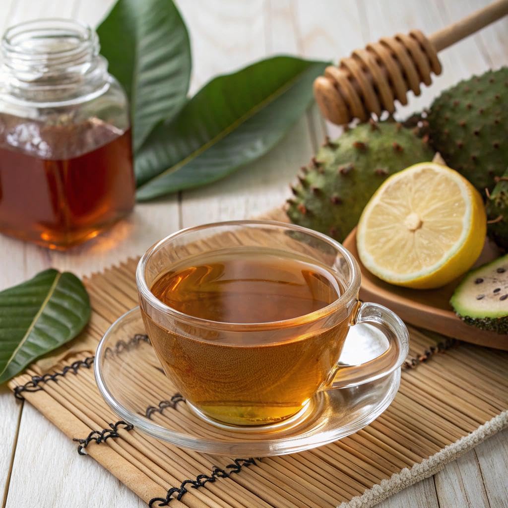 Soursop Graviola Tea Bags 50 count - Natural Pure Leaves - Sugar Free, Caffeine Free & Gluten-Free - Hoja Guanabana Tea - Authentic Herbal Tea