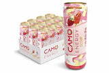 CAMO Energy Glow Strawberry Shortcake, 200mg Natural Caffeine, Collameta® Collagen Peptides, InnoSlim®, Zero Sugar, 12oz Cans, 12 Pack