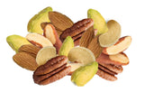 Dry Roasted Deluxe Mixed Nuts with Himalayan Salt (1 Lb.) - A Super Tasty Mix of Almonds, Brazil Nuts, Cashews, Pecans & Pistachios - Farm Fresh Nuts