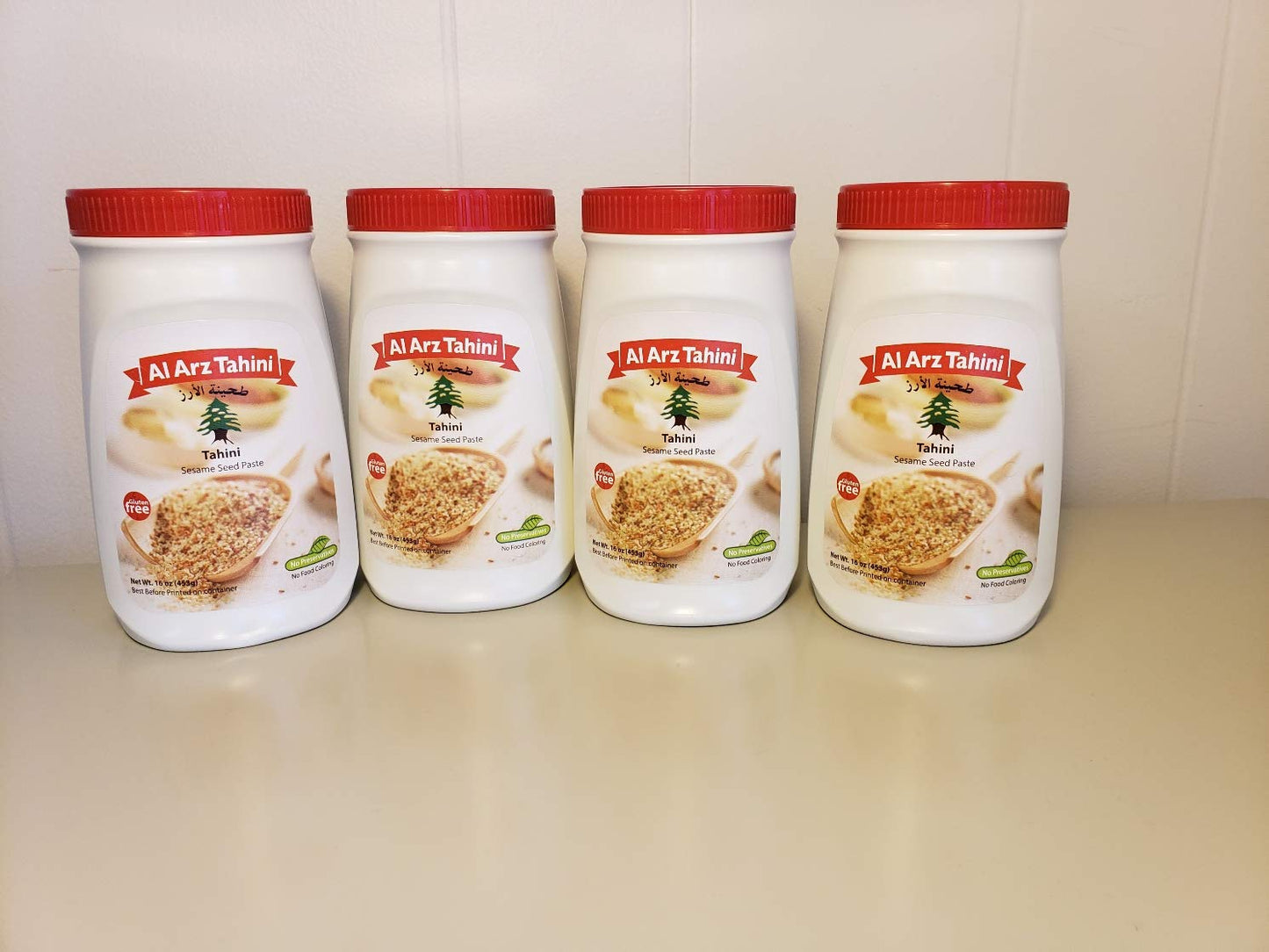 Al Arz Tahini 100% Sesame paste 4 pack