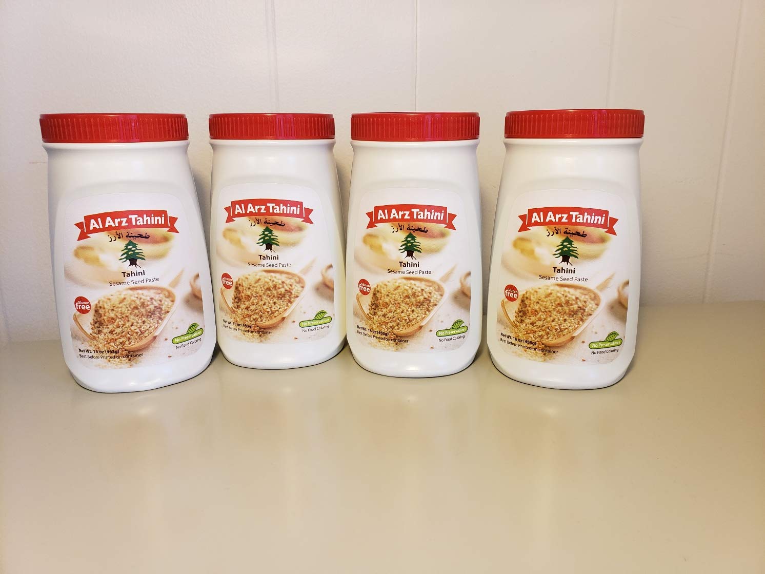Al Arz Tahini 100% Sesame paste 4 pack