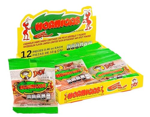 Indy Hormigas Watermelon Flavor Candies with Bittersweet and Spicy Powder