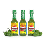 El Yucateco Green Habanero Hot Sauce, Authentic Mexican Chile Habanero Sauce, 4 fl oz (120 ml), Gluten Free (Pack of 3)