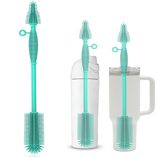 Raymeefa Silicone Bottle Brush,Double Sided with Sturdy Handle,Easy to Clean & Scratch-Free Brush for Baby Bottles,Sports Bottles,Insulated Bottles