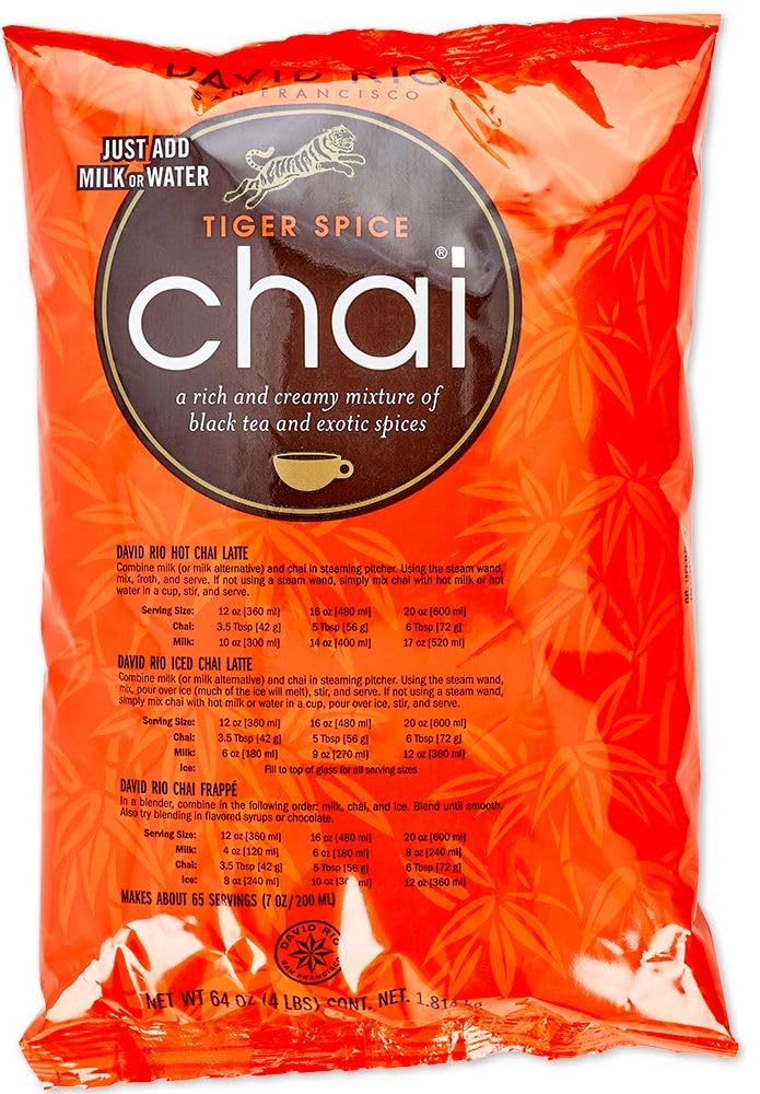 David Rio Tiger Spice Chai 4 Pound Bag (Pack of 4)