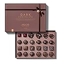 Ethel M Chocolates 24 Piece Premium Dark Chocolate Collection Assortment Candy Gift Box ? Exotic flavors, lemon, vanilla, caramel and more