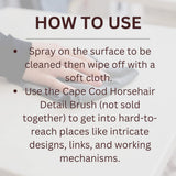 Cape Cod Clean Link | Cleans & Lubricates Brushed and Satin Metal Finishes (Qty 1) 2.7ounce Spray