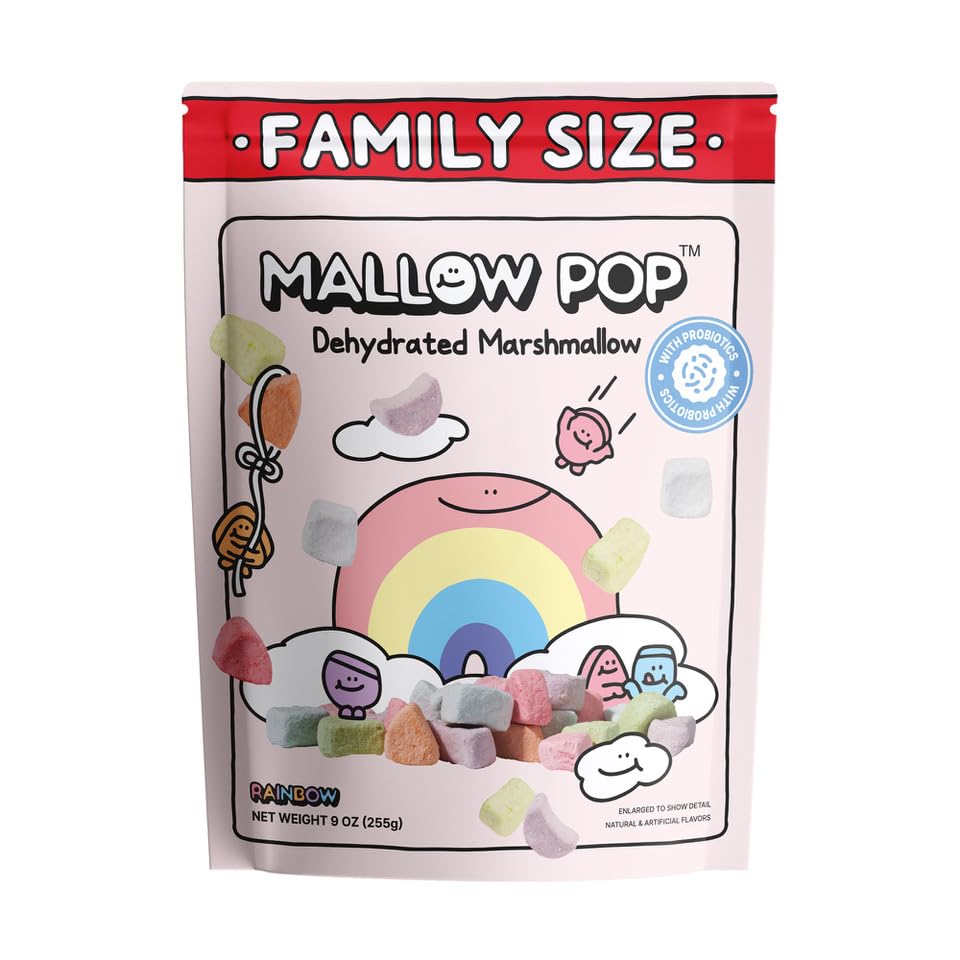 Mallow Pop Rainbow with Probiotics Family Size 9oz