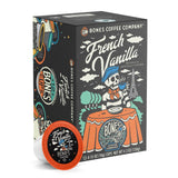 Bones Coffee Company Flavored Coffee Bones Cups French Vanilla Flavored Pods | 12ct Single-Serve Coffee Pods Compatible with Keurig 1.0 & 2.0 Keurig