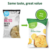 Amazon Fresh, Wavy Potato Chips, 11 Oz (Previously Happy Belly, Packaging May Vary)