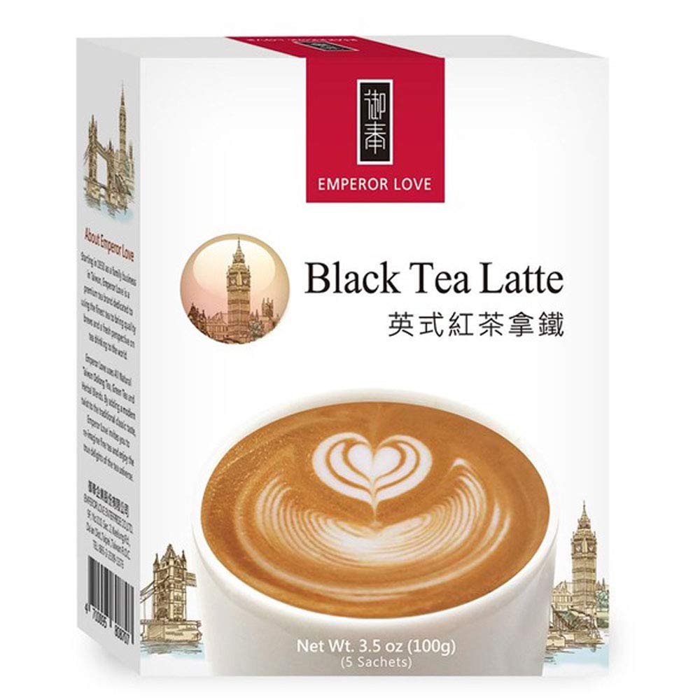 Emperor Love Latte Powder, 3.5 Ounce (Black Tea, 3 Packs)