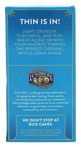 Lundberg Organic Thin Stackers, Brown Rice, Lightly Salted, Thin Rice Cakes, Gluten-Free, Vegan, Healthy Snacks, 6 Oz