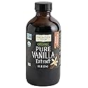 Frontier Co-op Pure Vanilla Extract - 8 Ounce Bottle | Certified Organic Vanilla Extract for Cooking & Baking | Kosher, Ideal for Desserts & Sauces